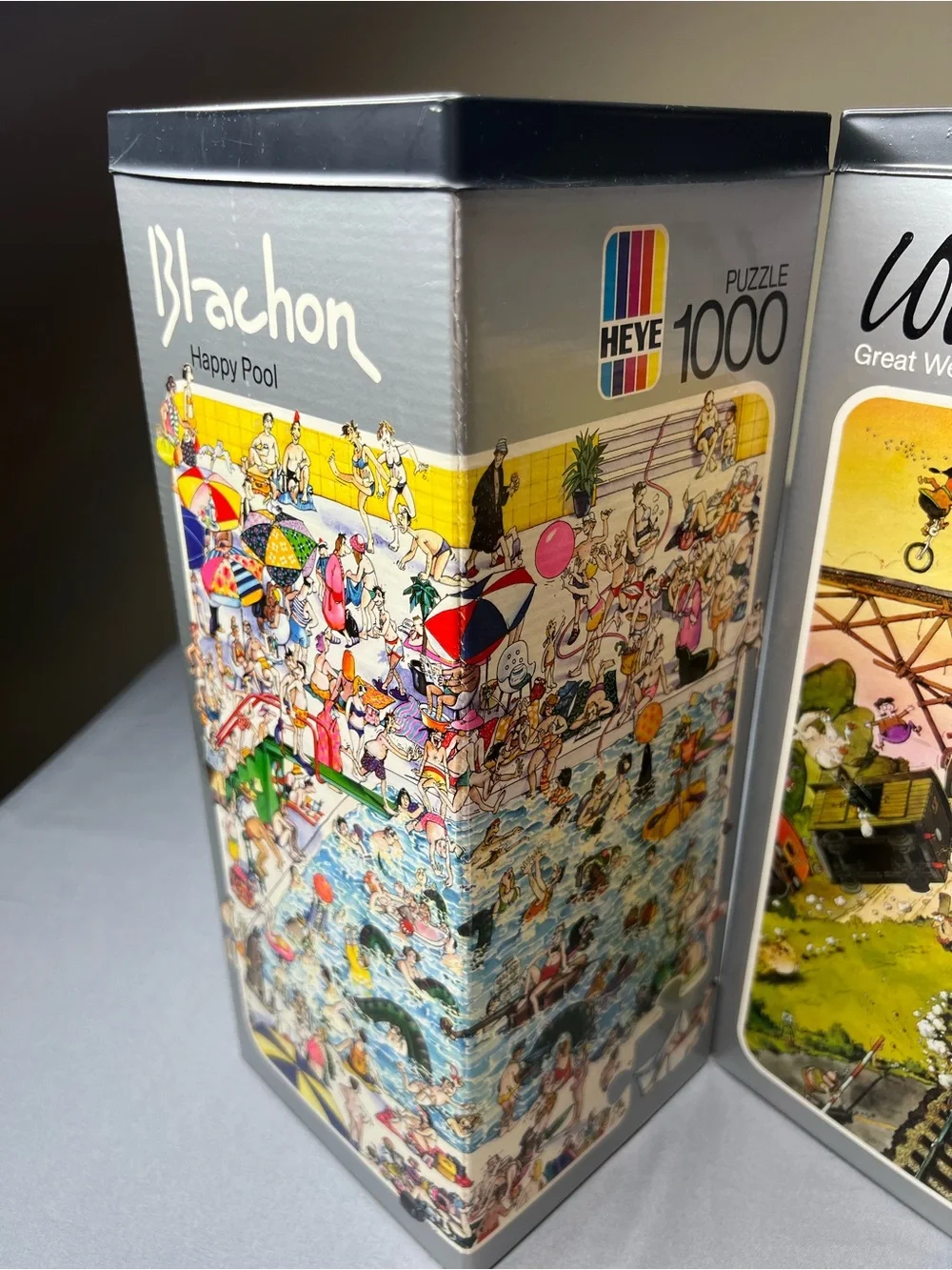 Vintage Heye German Collector Puzzle Lot Blachon Loup Ryba 500/1000 Pc